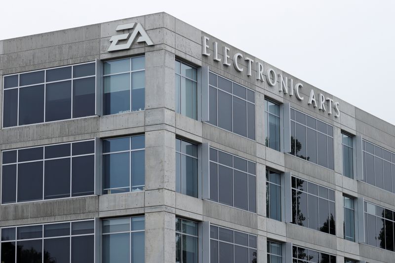 An Electronic Arts office building is shown in Los Angeles,
