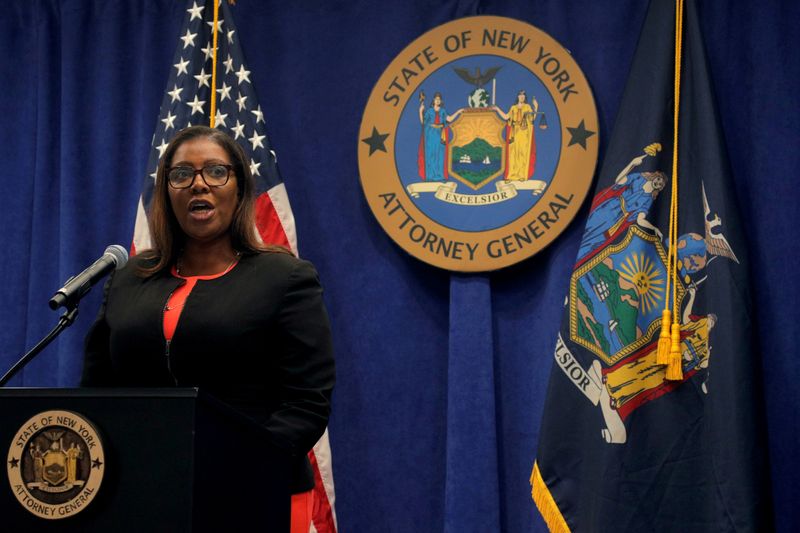 FILE PHOTO: FILE PHOTO: New York State Attorney General, Letitia