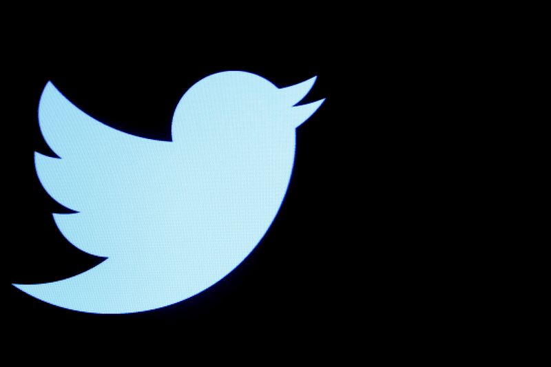 FILE PHOTO: File photo of the Twitter logo displayed on