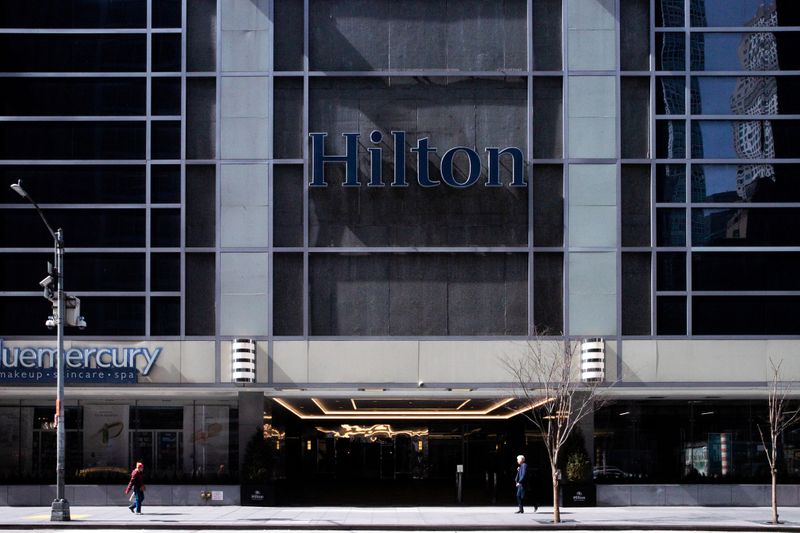 FILE PHOTO: Hilton Midtown hotel is seen on 52nd street