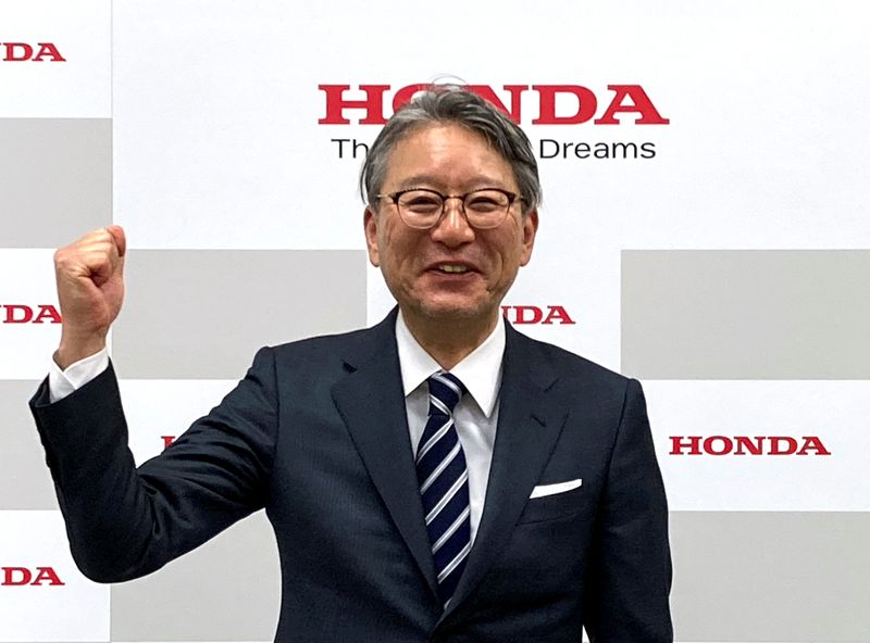 Honda Motor Co. next CEO Toshihiro Mibe poses for a