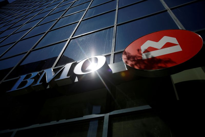FILE PHOTO: A Bank of Montreal (BMO) sign is seen