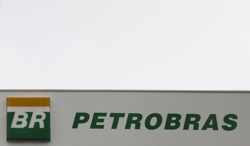 Brazilian oil company Petrobras logo is seen in Rio de