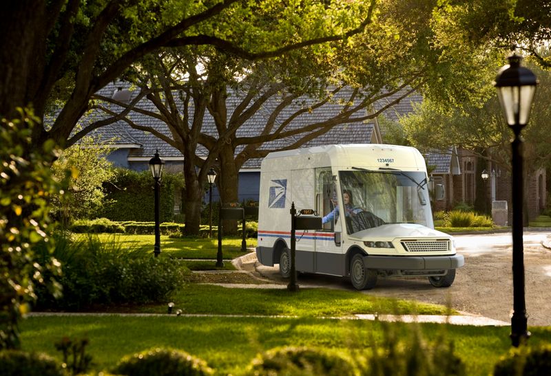 The next generation of U.S.-built postal delivery vehicle is seen