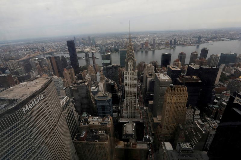 FILE PHOTO: Part of Manhattan’s midtown east skyline is pictured