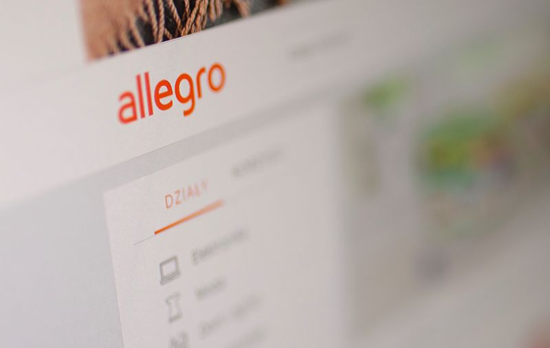 FILE PHOTO: Allegro website is displayed in this illustration