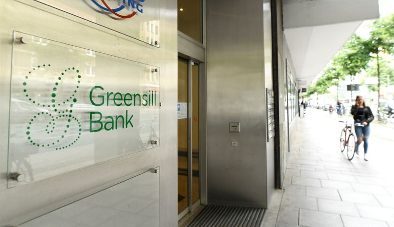 FILE PHOTO: The Greensill Bank is pictured in downtown Bremen