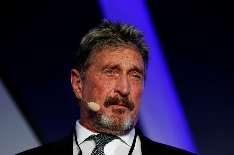 John McAfee, co-founder of McAfee Crypto Team and CEO of
