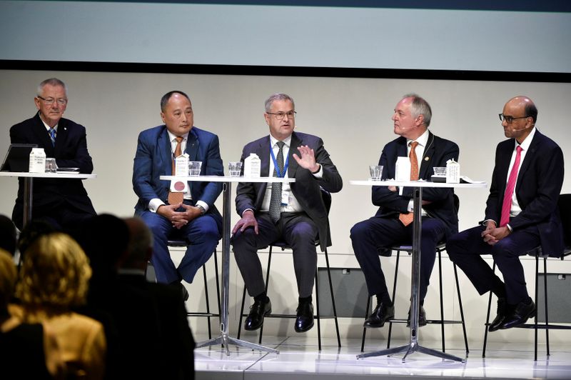Steer takes part in a panel discussion at the Confederation