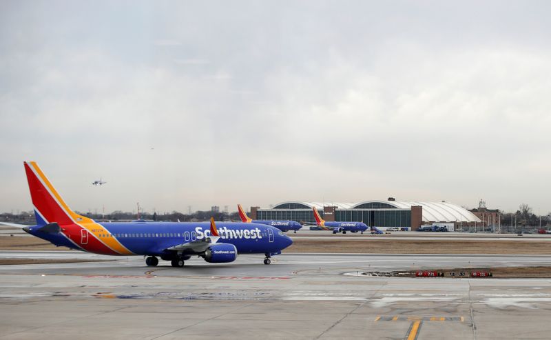 Southwest Airlines Co. Boeing 737 MAX 8 aircraft at Midway