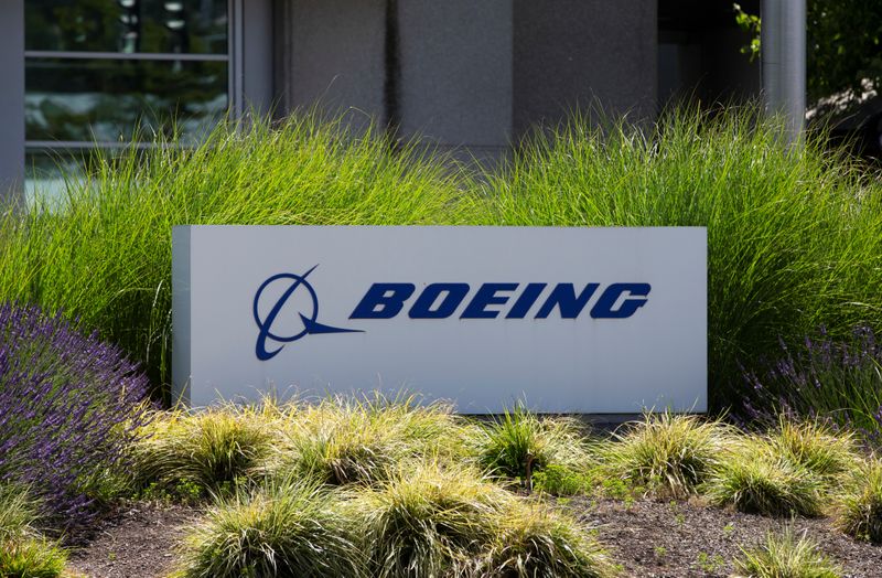 Signage of The Boeing Company in Seattle