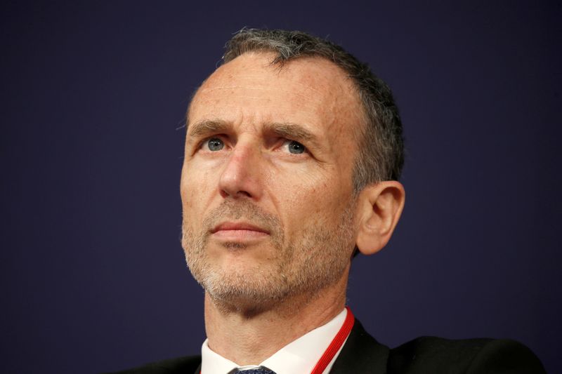 FILE PHOTO: Emmanuel Faber, CEO of French food group Danone,
