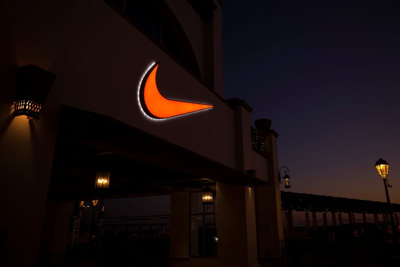 Nike store shown at outlet Mall in California