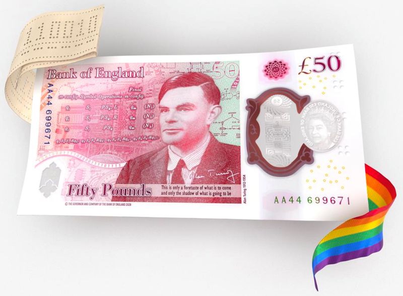 Bank of England unveils new banknote celebrating WW2 code-breaker Turing
