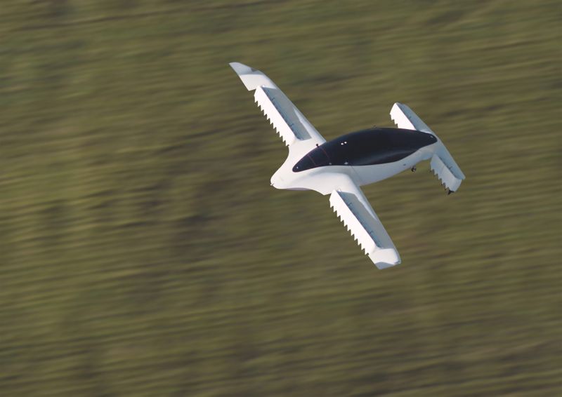 A handout picture from Munich flying taxi startup Lilium shows