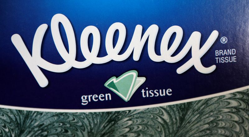 FILE PHOTO: A package of Kleenex brand tissue is shown