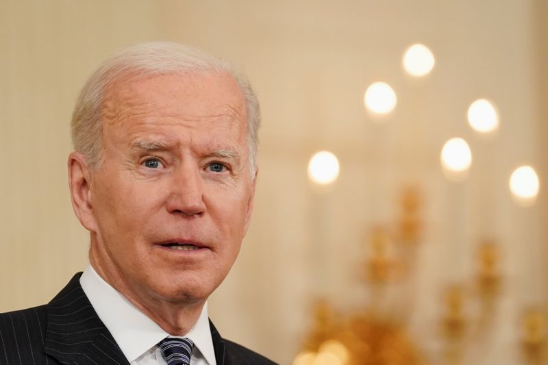 U.S. President Joe Biden delivers remarks on the state of