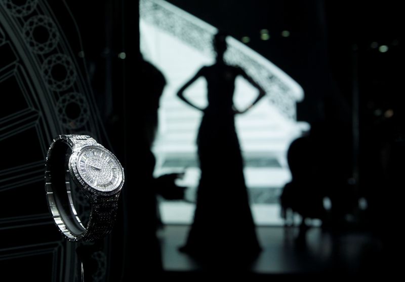FILE PHOTO: A model is displayed on the Piaget booth