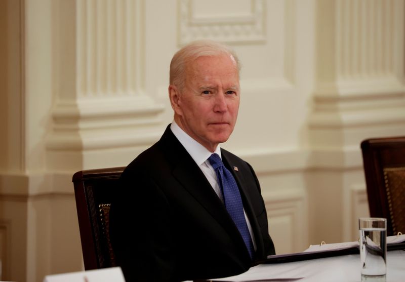 FILE PHOTO: U.S. President Biden holds first Cabinet meeting at
