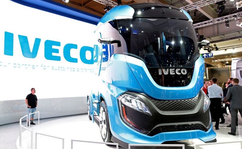FILE PHOTO: An Iveco truck is seen at the IAA