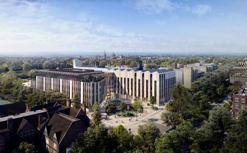 Computer-generated imagery of Oxford University’s planned Life and Mind Building