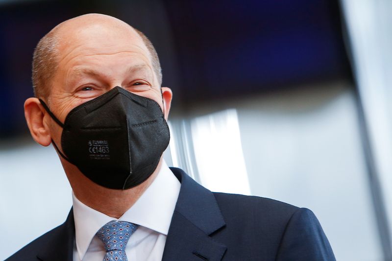 German Finance Minister Scholz testifies before a parliament committee, in