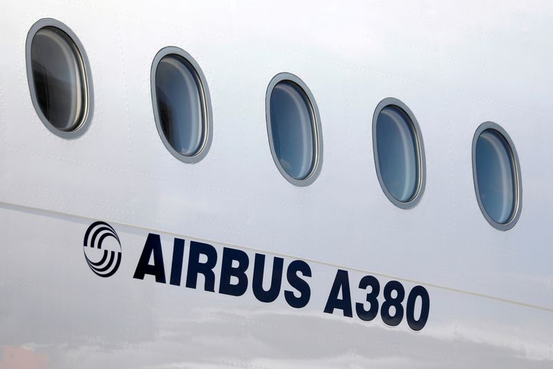 FILE PHOTO: Airbus Airplane at Paris Charles de Gaulle airport