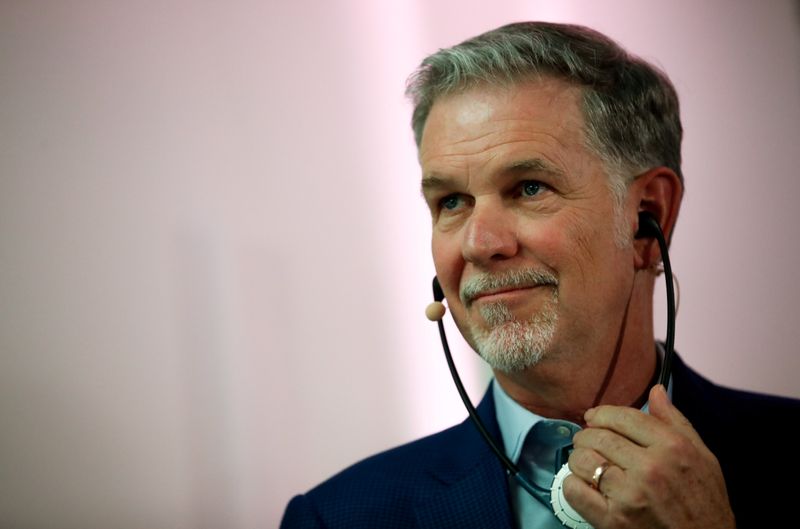 FILE PHOTO: Reed Hastings attends the inauguration of Netflix new