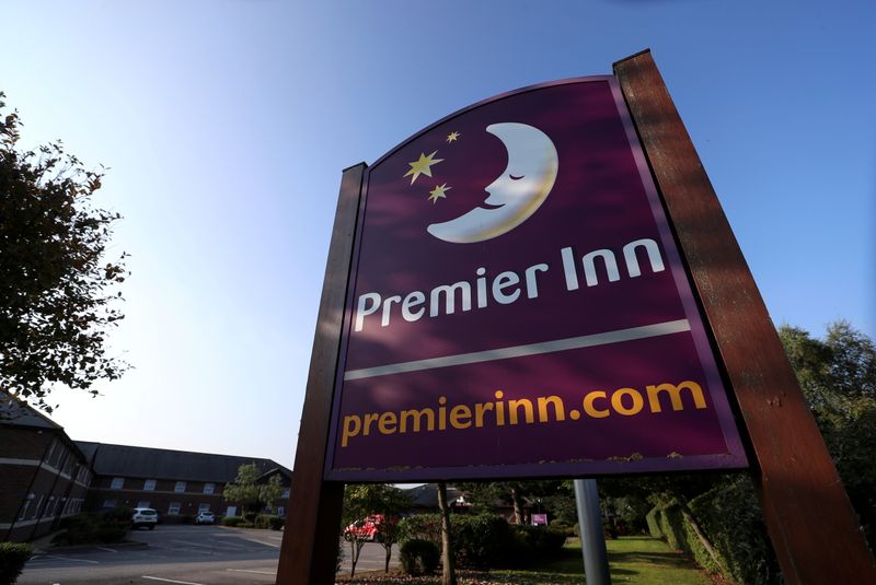 FILE PHOTO: A signage of the Premier Inn Hotel is