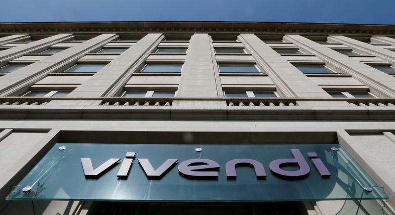 FILE PHOTO: A Vivendi sign at the main entrance of