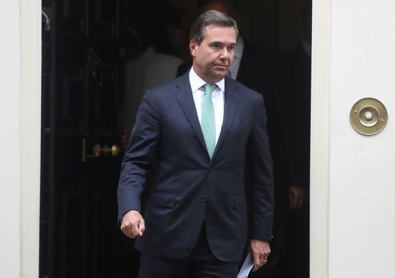 Antonio Horta-Osorio CEO of Lloyds Banking Group leaves Downing Street
