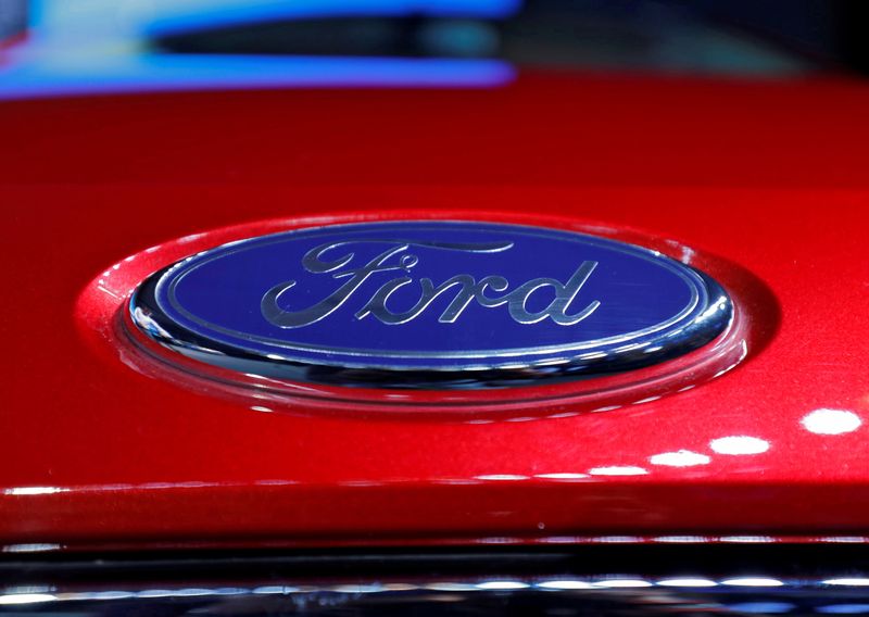 FILE PHOTO: The logo is seen on the bonnet of