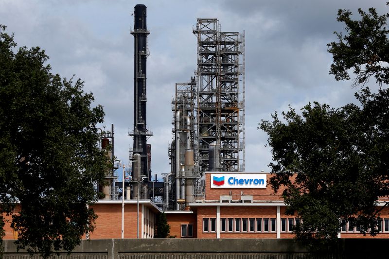 FILE PHOTO: The Chevron Pascagoula Refinery is pictured as Tropical
