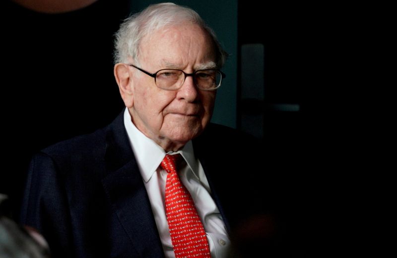 FILE PHOTO: Warren Buffett, CEO of Berkshire Hathaway Inc, pauses
