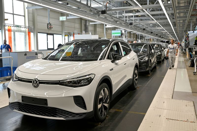 FILE PHOTO: VW shows electric SUV ID.4 during a photo