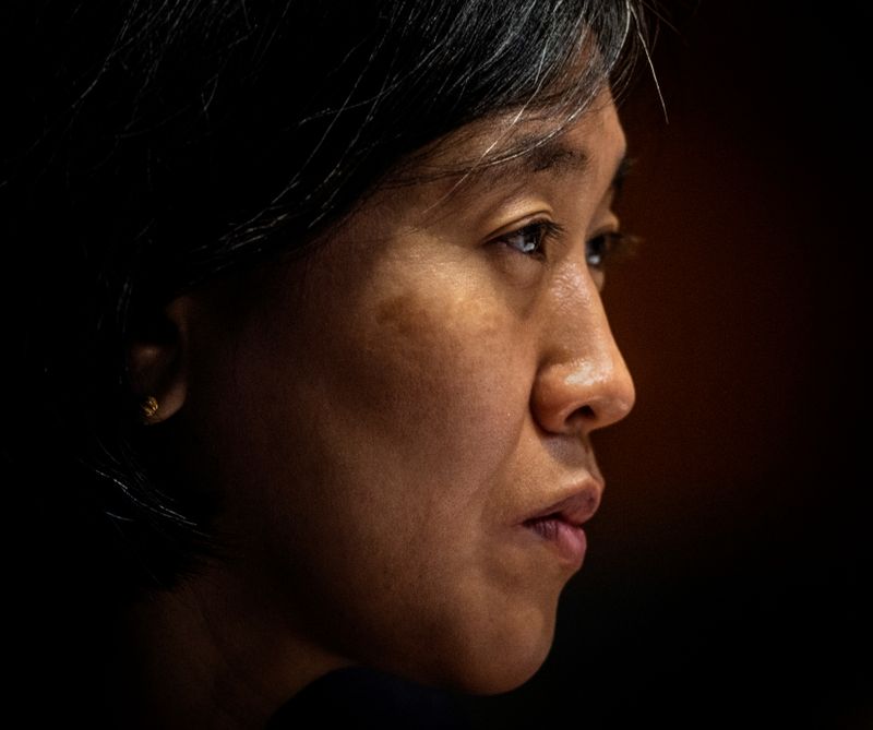 U.S. Trade Representative Katherine Tai testifies before the Senate Appropriations