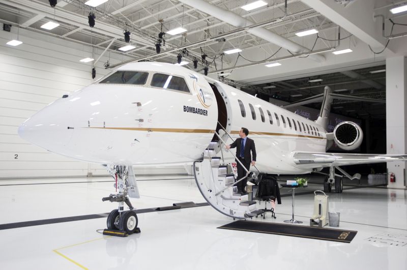 FILE PHOTO: Bombardier’s Global 7500 business jet to have a