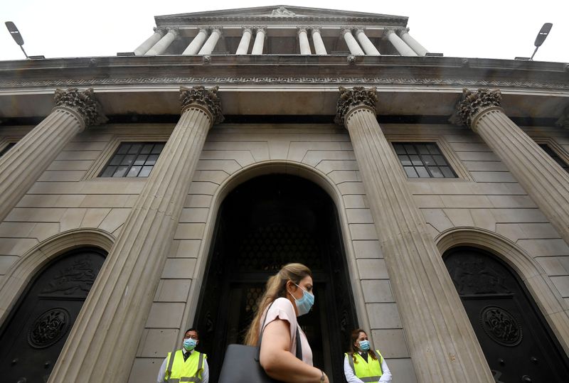 FILE PHOTO: The Bank of England is seen in the