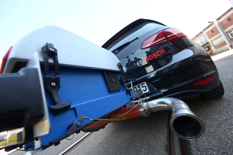 A Volkswagen VW Golf test vehicle featuring Bosch’s new diesel