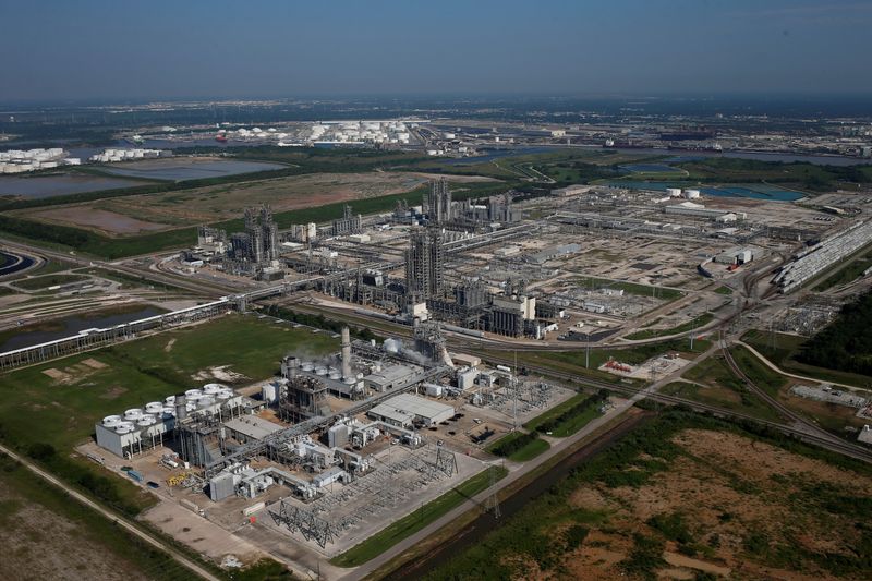 FILE PHOTO: An aerial view of Chevron Phillips Chemical Co