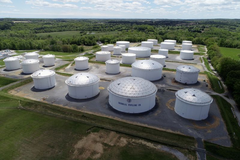 FILE PHOTO: Holding tanks are seen in an aerial photograph