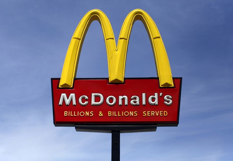 FILE PHOTO: A McDonald’s restaurant sign is seen in San