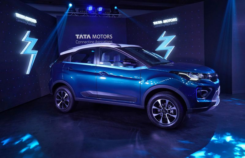 FILE PHOTO: Tata Motors’ electric sport utility vehicle (SUV) Nexon