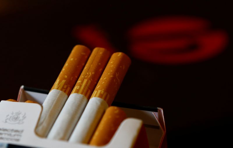 FILE PHOTO: An illustration picture shows a pack of Marlboro