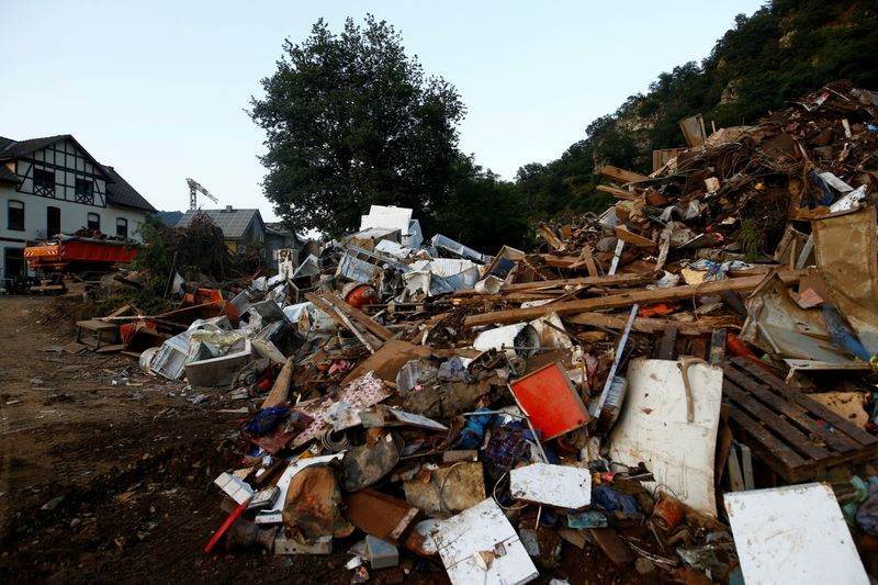FILE PHOTO: Damages are seen in an area affected by