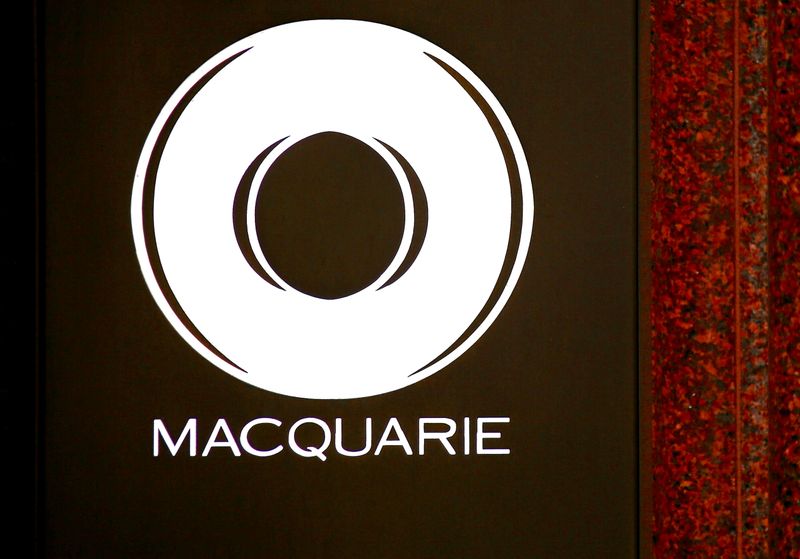 FILE PHOTO: The logo of Australia’s investment bank Macquarie Group