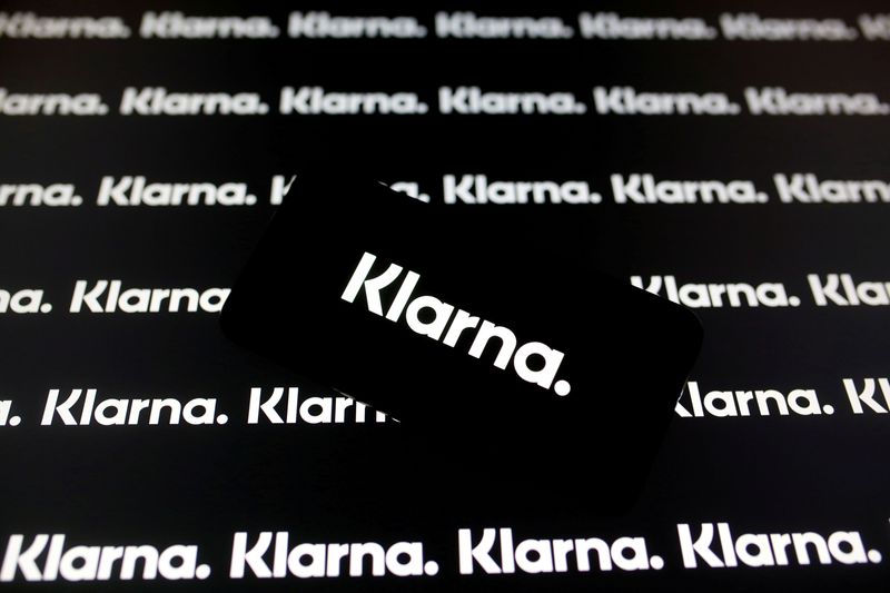 FILE PHOTO: FILE PHOTO: A smartphone displays a Klarna logo