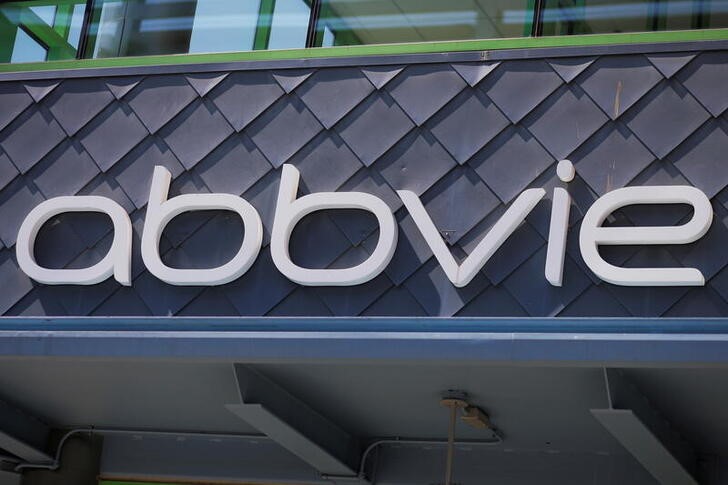 FILE PHOTO: A sign stands outside a Abbvie facility in