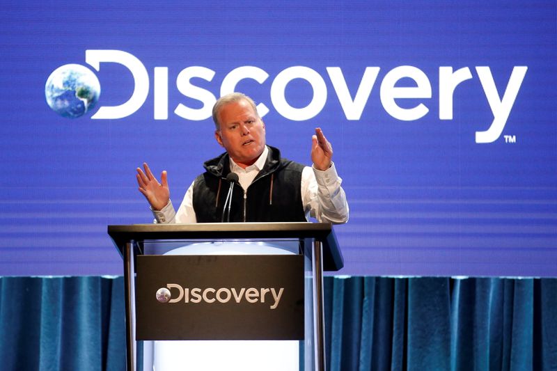 FILE PHOTO: President and CEO of Discovery David Zaslav speaks