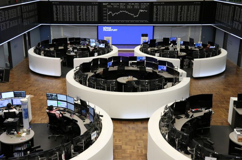 DAX graph is pictured at Frankfurt Stock Exchange
